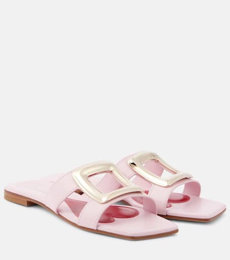 Viv' By The Sea leather sandals in pink - Roger Vivier | Mytheresa