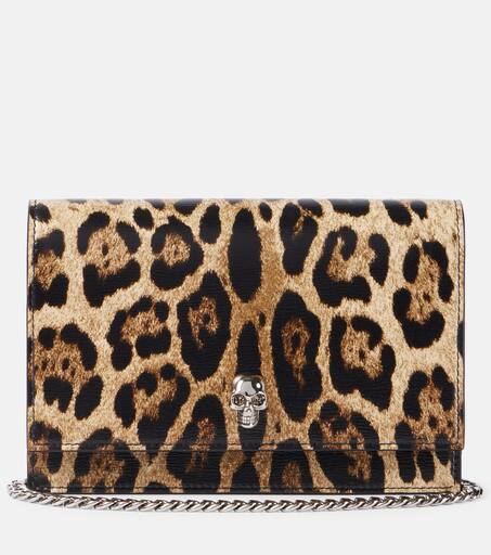 Skull Small animal print crossbody bag in multicoloured Alexander Mc Queen Mytheresa