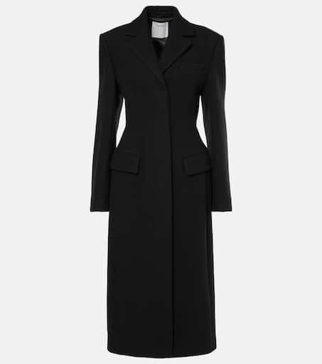 Wool and cashmere coat in black - Sportmax | Mytheresa