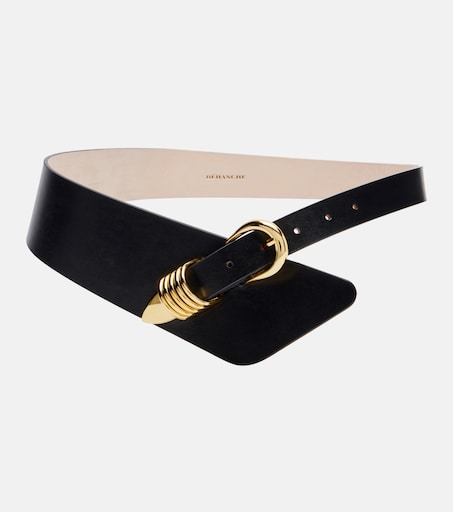 Alcott asymmetric leather belt in black - Dehanche | Mytheresa display picture 1