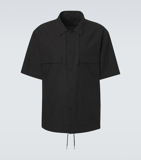 Cotton typewriter shirt in black - Sacai | Mytheresa