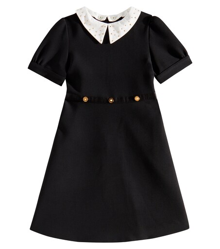 Medusa studded cady dress in black - Versace Kids | Mytheresa