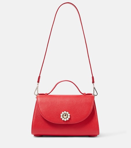 Valentine leather shoulder bag in red - Simone Rocha | Mytheresa