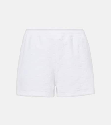 パンツ GUCCI White Poplin Shorts Cotton piquet shorts with Web in white | GUCCI® US