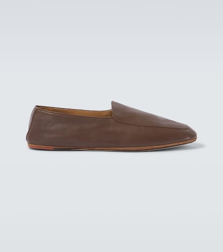 Anton Walk leather loafers in brown - Loro Piana | Mytheresa