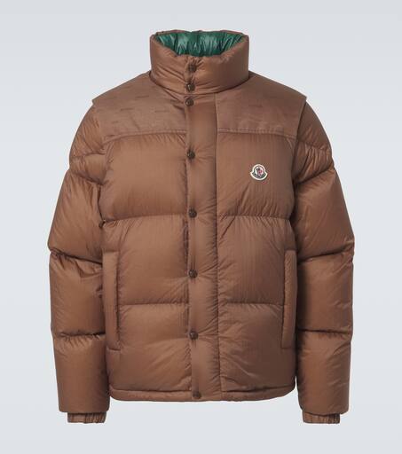 Verone reversible down jacket in brown - Moncler | Mytheresa