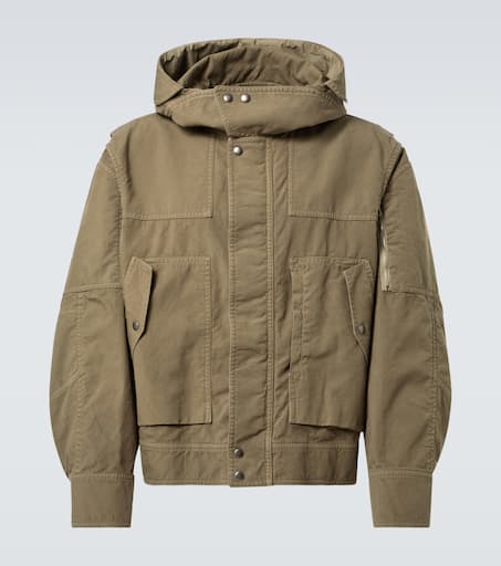 人気便利グッズ - green in jacket cotton Hooded Dries Mytheresa | Noten Van ジャケット・アウター