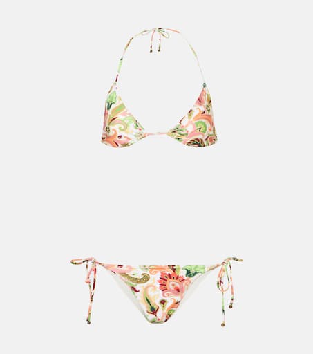 【関税&送料込】Etro Floral Print Bikini Swimsuit Paisley bikini in multicoloured - Etro | Mytheresa