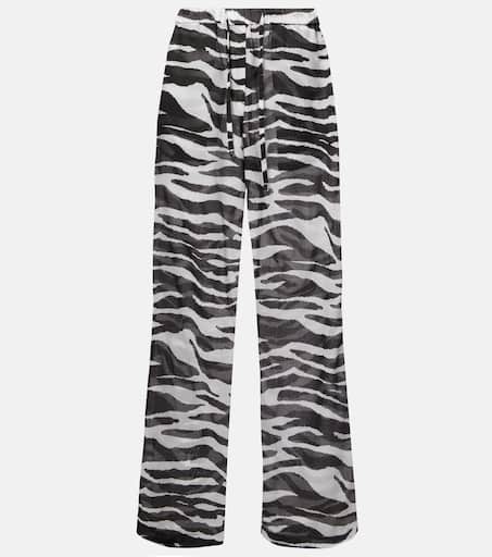 VIP【関税送料無料】希少 The Attico Zebra print long trousers P01034827.jpg