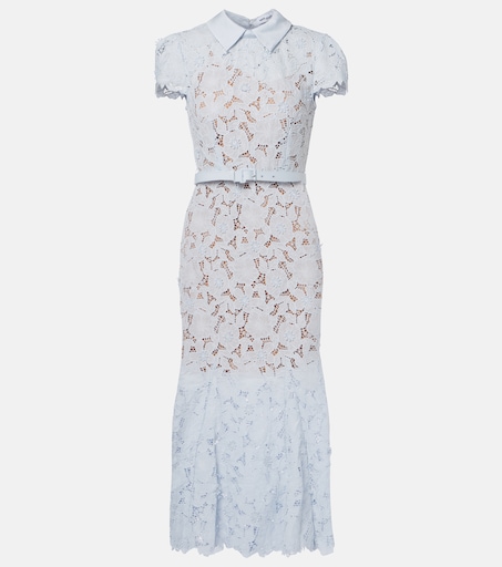 floral poplin lace midi dress Day Lily Floral Poplin Wrap Top Midi Dress main image 1