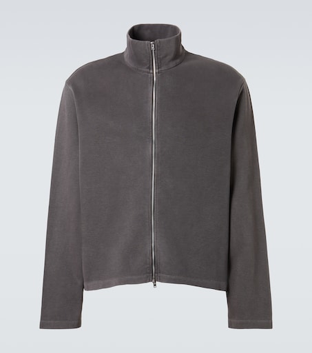 Shrunken cotton zip-up sweatshirt in grey - Our Legacy | Mytheresa