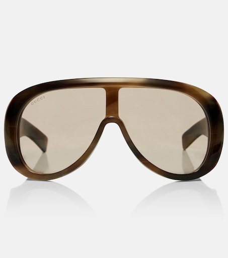 Flat-top sunglasses in brown - Gucci | Mytheresa