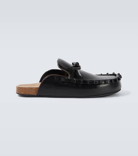 サンダル・ミュール J. W. Anderson Black Leather Catena Mules J. W. Anderson Black Leather Catena Mules | ShopSimon