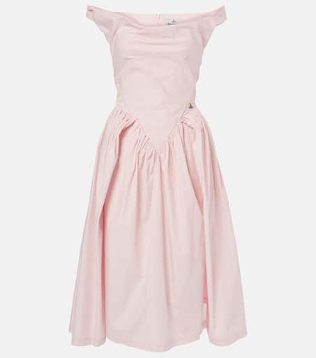 VIVIENNE WESTWOOD ワンピース Sunday draped satin 1014751 Sunday draped satin corset dress in pink - Vivienne Westwood