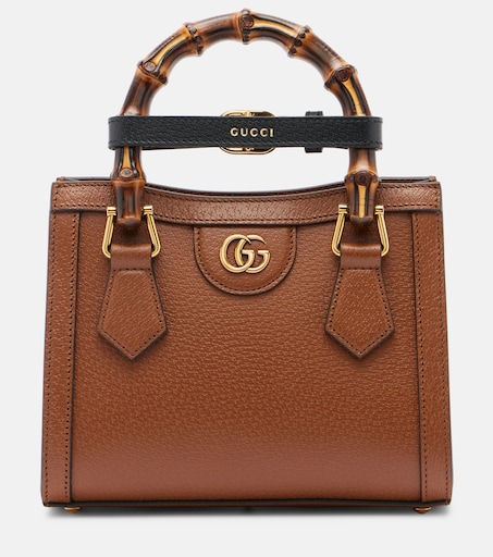 Gucci Diana Small leather top-handle bag in brown - Gucci | Mytheresa