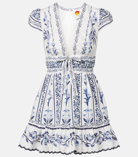 rossi cotton floral smocked mini dress LoveShackFancy Rossi Dress
