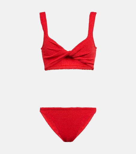 Hunza G JUNOBIKINILLICDENIM 関税送料込 Hunza G Juno Bikini - Metallic Denim – Soleil Blue