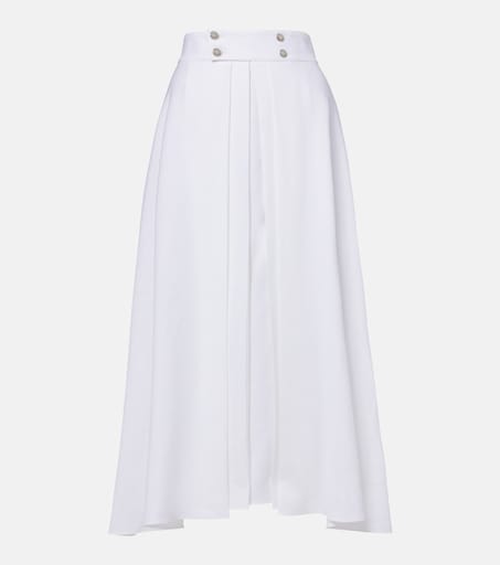 Petra pleated linen maxi skirt in white - Loro Piana | Mytheresa