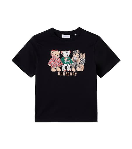 Thomas Bear cotton jersey T-shirt in black - Burberry Kids | Mytheresa