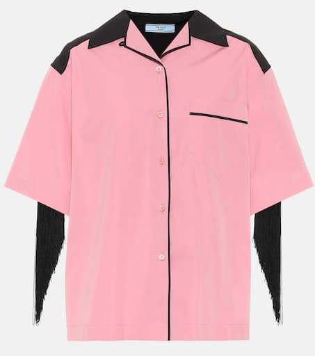 PRADA 2008 ストレッチ半袖シャツ ピンク P00958184.jpg