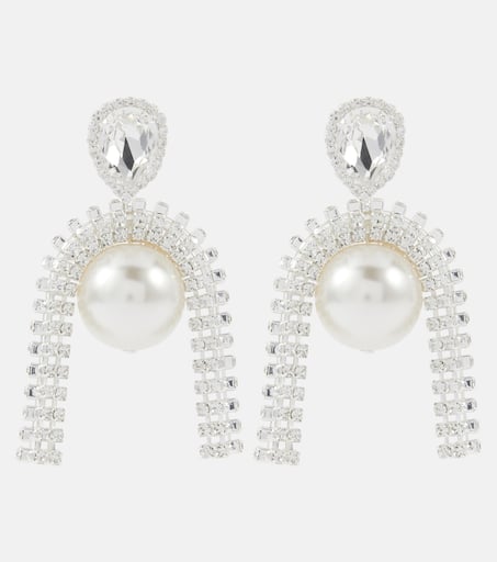 アクセサリーその他 MAGDA BUTRYM Woman Jewel Silver 704425 SILVER Magda Butrym Crystal Drop Earrings | Silver | FARFETCH