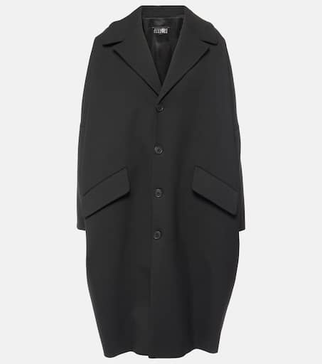 Maison Margiela×/Oversized P coat/黒 Maison Margiela Bouclé Oversized Coat | Black | FARFETCH