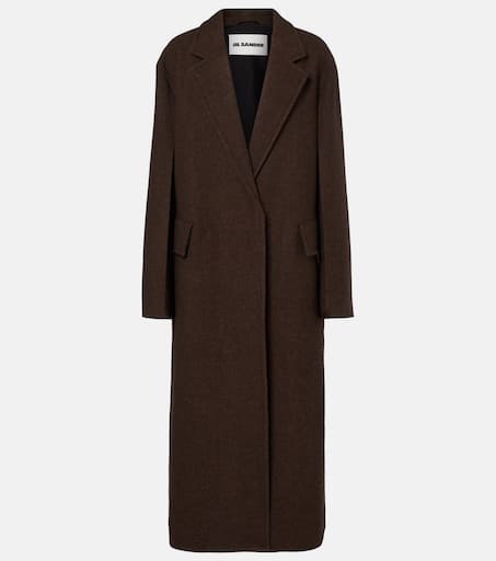 Oversized wool coat in brown - Jil Sander | Mytheresa