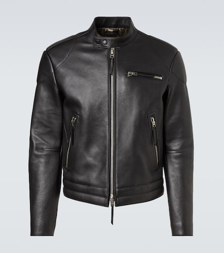 Leather biker jacket in black - Tom Ford | Mytheresa