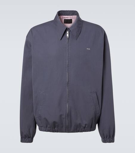 マット PRADA Nylon Zip Up Blouson Grey Smoky Gray Old gabardine blouson jacket | PRADA