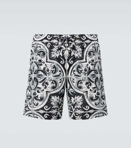 Majolica swim trunks in black - Dolce Gabbana | Mytheresa
