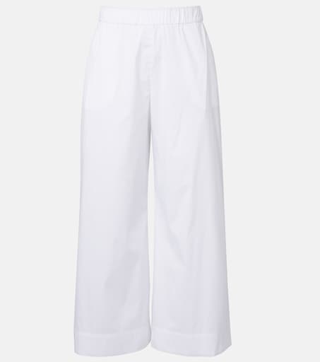 Max Mara Max Mara Pece Wide Cropped Trousers, White — summer 2026 fashion trend