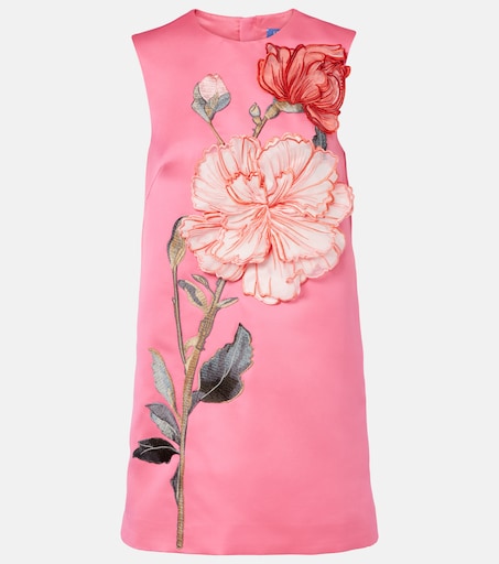 Yvonne embroidered minidress in pink - Leo Lin | Mytheresa