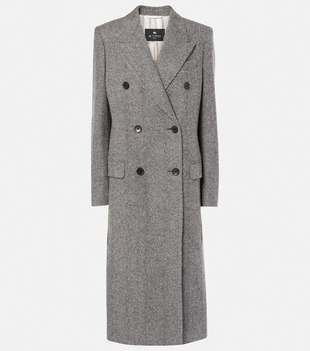 Mantel aus Jacquard in Blau - Etro | Mytheresa 