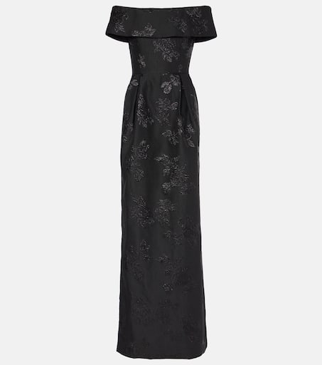 REBECCA VALLANCE Henrietta brocade bustier gown - Tops