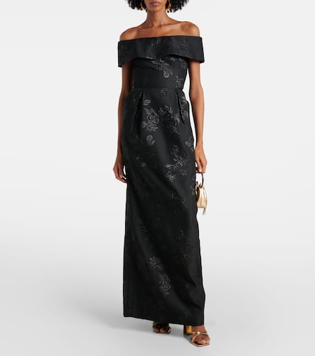 REBECCA VALLANCE Henrietta brocade bustier gown - Tops
