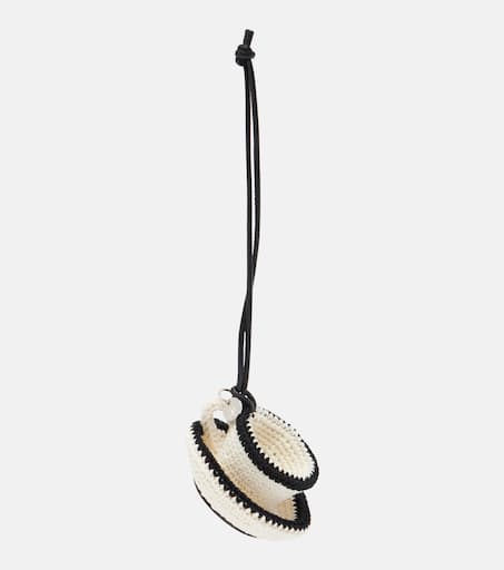 【関税込み】Teacup Charm - J.W. Anderson - Cotton - White Teacup crochet bag charm in white - JW Anderson | Mytheresa