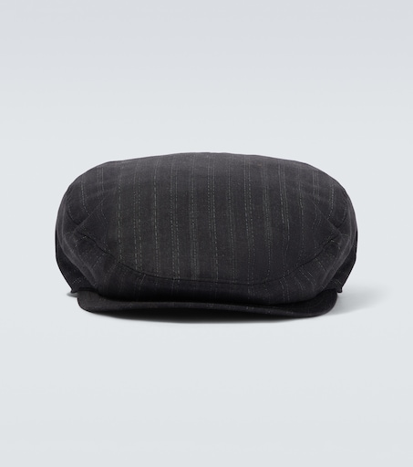 Dolce & Gabbana Striped wool newsboy cap
