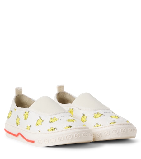 x Mr. Men Little Miss GG slip-on sneakers in white - Gucci Kids