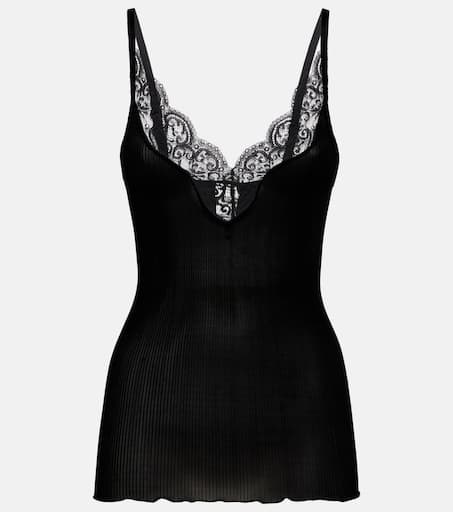 【送料&関税込】Saint Laurent Black Lace Top P00954282.jpg
