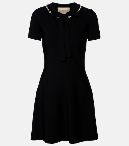valentino black dress with white collar RED Valentino Black Lace Collar Shift Dress RED Valentino