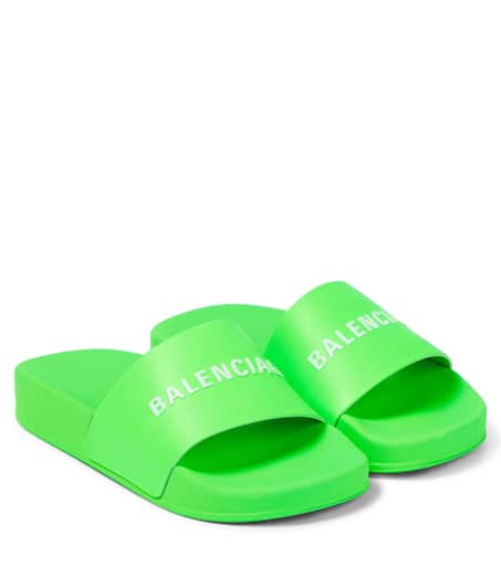 Balenciaga slides black and green Outlet