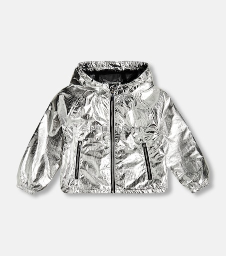 Givenchy Kids 메탈릭 재킷 로고