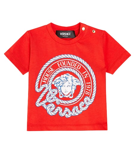 ■Versace■ヴェルサーチェ / Medusa Cotone T-Shirt ＝3色＝ ヴェルサーチェはメドゥーサを軸に優雅でパワフル！──2025年夏