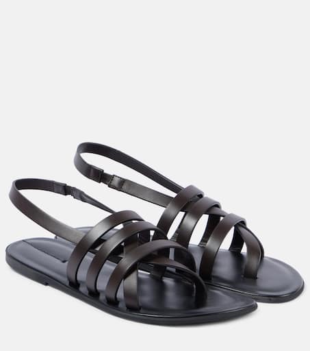 サンダル・ミュール The Row Link leather sandals The Row Link Leather Sandals | Saks Fifth Avenue