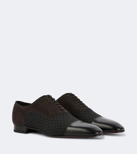 Greggo leather-trimmed Oxford shoes