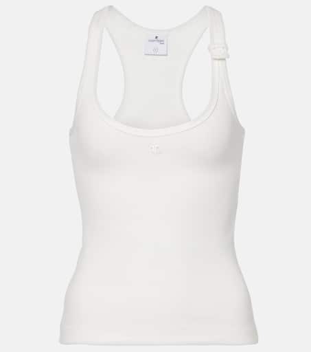 【未使用タグ付】【LULU】 COURREGES COTTON RIB TEE 未使用タグ付】【LULU】 COURREGES COTTON RIB TEE