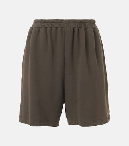 パンツ [The Row] Gana Short in Cotton and Cashmere Gana Short Brown in Cotton and Cashmere – The Row