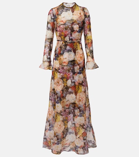 zimmermann long sleeve maxi dress  Zimmermann Bow in Barcelona or Shop Online Mujer 721-000709 01 blending tradition and modernity Alchemy belted floral maxi dress