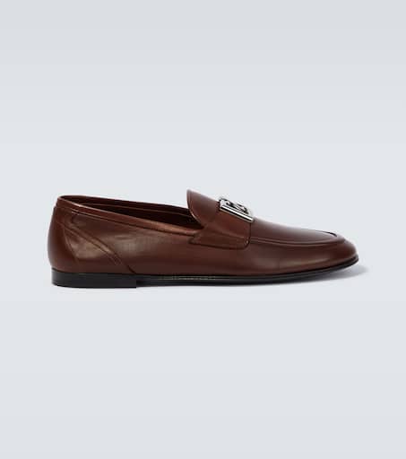 Loafers aus Leder in Braun - Dolce Gabbana | Mytheresa