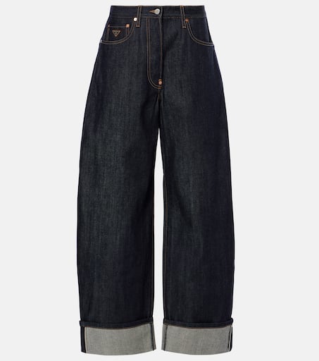 Wide-leg jeans in blue - Prada | Mytheresa